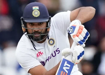 Backfoot punch of Rohit Sharma.