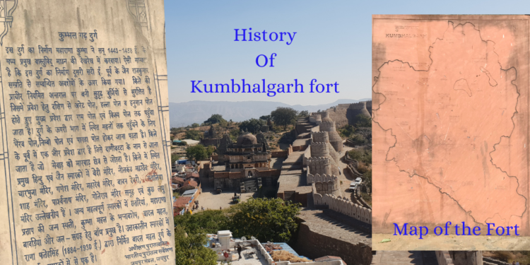 Kumbhalgarh Fort and its map