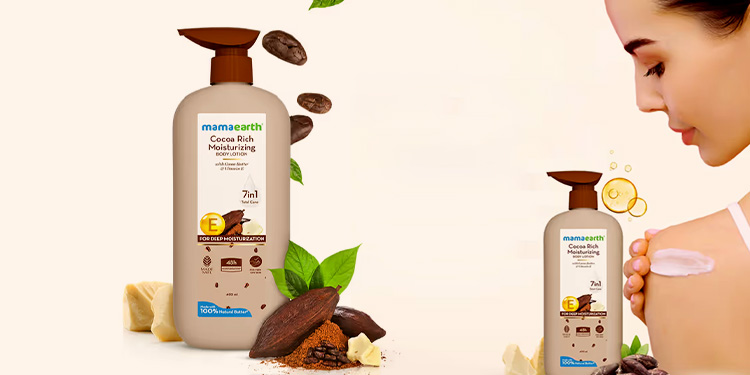 a bottle of lotion chemical-free skincare